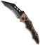 Microtech Vector Desert Brown Automatic Knife (3.95" Black Serr) 132-2TA