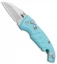 Hogue Knives CA Legal A01 Microswitch Wharncliffe Automatic Knife Aqua (1.8" SW)