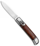 SKM Classic 8" Lever Lock  Automatic Italian Knife Cocobolo (3.2" Polish Flat)