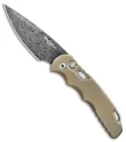 Pro-Tech TR-5 Custom Automatic Knife Bronze Ti  (3.25" Damascus) SHOT Show 2018