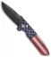 Pro-Tech Les George Rockeye Vintage Flag Automatic Knife (3.375" Black) LG241