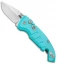 Hogue Knives CA Legal A01 Microswitch Automatic Knife Teal (1.8" Stonewash)