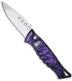 Piranha Amazon Automatic Knife Plum (3.45" Mirror)