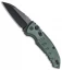 Hogue Knives A01 Microswitch Wharncliffe Automatic Knife OD Green (2.6" Black)