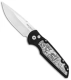 Pro-Tech TR-3 Shaw Steampunk Automatic Knife Coin Struck Inlay (3.3" Satin)