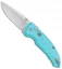 Hogue Knives A01 Microswitch Automatic Knife Aqua Blue (2.6" Stonewash) 24113