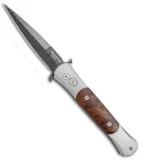 Pro-Tech Don Custom Automatic Knife Stainless Steel/Desert Ironwood (3.5" Dam)