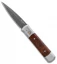 Pro-Tech Steel Custom Godfather Automatic Knife Desert Ironwood (4" Damascus)