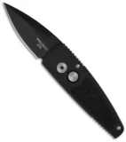 Pro-Tech Stinger Black Automatic Knife w/ Insert (1.94" Black Plain) 420BT