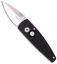 Pro-Tech Black Stinger Automatic Knife (1.94" Mirror Plain) 415