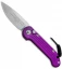 Microtech LUDT Automatic Knife Violet (3.4" Stonewash) 135-10 VI