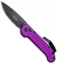 Microtech LUDT Automatic Knife Violet (3.4" Black) 135-1VI
