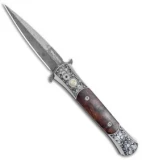 Pro-Tech Don Ultimate Custom Knife SS Desert Ironwood (3.5" Damascus)