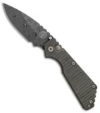 Strider + Pro-Tech Custom SnG Automatic Knife Tiger Stripe Ti (3.5" Damascus)