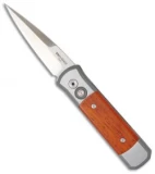 Pro-Tech Knives Custom Steel Godson Knife w/ Cocobolo Wood (3.15" Satin) 747-C