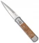 Pro-Tech Steel Custom Godfather Knife w/ Maple Burl  (4" Satin Plain) 947