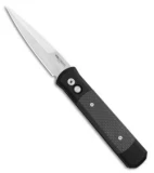 Pro-Tech Godfather Automatic Knife Black Carbon Fiber (4" Satin) 901