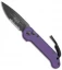 Microtech LUDT Automatic Knife Purple (3.4" Black Serr) 135-2PU