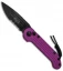 Microtech LUDT Automatic Knife Violet (3.4" Black Serr) 135-2VI
