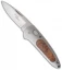 Boker Top Lock II Automatic Knife Thuya Wood (2.75" Satin) 117103