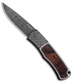 Pro-Tech Magic BR-1 "Whiskers" Custom Knife Desert Ironwood (3.1" Damascus)