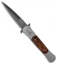 Pro-Tech Large Don Steel Custom Automatic Knife Desert Ironwood (4.5" Damascus)