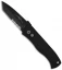Emerson Pro-Tech CQC-7 Automatic Tanto Knife w/Solid Handle (3.25" Black Serr)