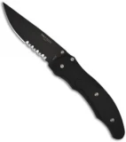 Pro-Tech Defiance D/A Automatic Knife w/ Black G-10 (3.5" Black Serr) 1802 P.S.