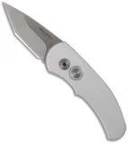 Pro-Tech Runt Tanto J4 Silver Automatic Knife (Stonewash PLN) 5413