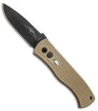 Emerson Pro-Tech CQC7-A Spear Point Auto Knife Tan w/ Knurl (3.25" Black)