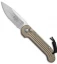 Microtech LUDT Automatic Knife Tan (3.4" Satin Serr) 135-5TA
