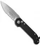 Microtech LUDT Automatic Knife Black (3.4" Stonewash Serr) 135-11