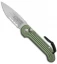Microtech LUDT Automatic Knife OD Green (3.4" Stonewash Serr) 135-11OD