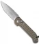 Microtech LUDT Automatic Knife Tan (3.4" Stonewash Serr) 135-11TA