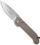 Microtech LUDT Automatic Knife Tan (3.4" Stonewash) 135-10TA
