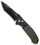 Bear OPS Mini Bold Action V Tanto Auto Knife Black/Green G-10 (3.25" Black)