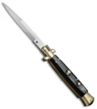 AGA Campolin 10" Italian Stiletto Picklock Auto Brass/Brazil Horn (4.5" Bayonet)