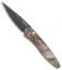 Pro-Tech Ultimate Custom Newport Knife Bronze Ti w/ Black Pearl (3" Damascus)