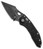 Marfione Custom Borka Blades Prototype Stitch Auto Knife Black (Acid Wash)