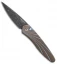 Pro-Tech Custom Newport Automatic Knife Sculpted Wave Ti (3" Damascus) 3451