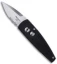 Pro-Tech Stinger Black Automatic Knife w/ Insert (1.94" Satin Serr) 420 PS