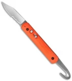Colonial M-724 Pocket Clip Rescue Automatic Knife Orange (3" Satin Serr)