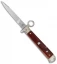 AGA Campolin 9" Francese Ring Pull Automatic Knife Cocobolo (3.7" Satin Flat)