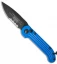 Microtech LUDT Automatic Knife Blue (3.4" Black Serr) 135-2BL