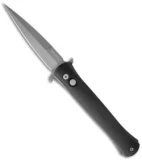 Pro-Tech Don Automatic Knife Black Solid Aluminum (3.5" Bead Blast) 1720