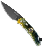 Pro-Tech TR-4 Skull Automatic Knife Gold Plus Splash (4" Black)