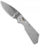 Strider + Pro-Tech Custom SnG Automatic Knife Knurled Titanium (3.5" Damascus)