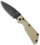 Strider + Pro-Tech SnG Automatic Knife Desert Tan Knurled w/Safety (3.5" Black)
