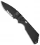 Strider + Pro-Tech SnG Automatic Knife Knurled w/Safety (3.5" Black Serr)