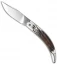 AGA Campolin Diana Lever Lock Automatic Knife Stag Horn (3.75" Satin)